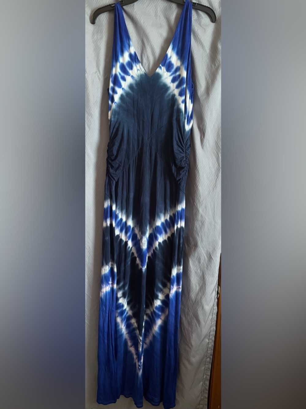 INC International Concepts Blue and White Tie-Dye Maxi Dress - Picture 4 of 4